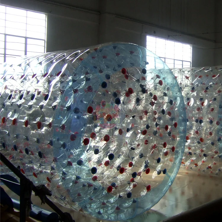 2 входа прозрачный 1 мм ПВХ 3 м x Giantzorb надувной бублик Зорб шар боулинг