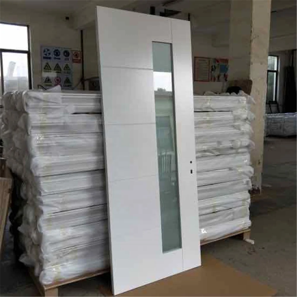 Low Price Sale Used Interior Swing Fire Rated Certificated Wooden Glass Window School Classroom Door