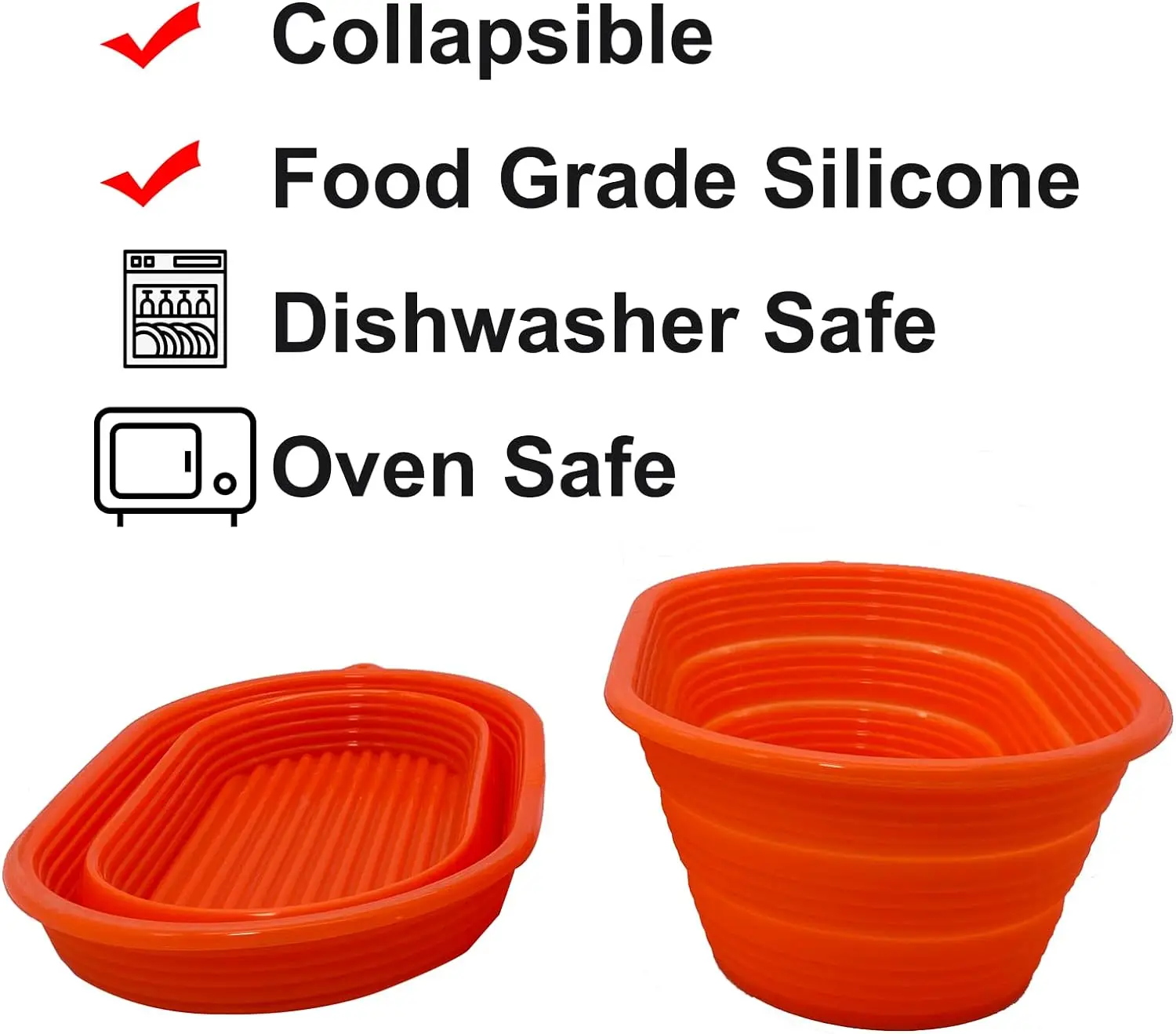 Sourdough Starter set Starter Jars with 10inch Oval Silicone Banneton Proofing Basket Bowl for  Bread Making Baking Fermentation