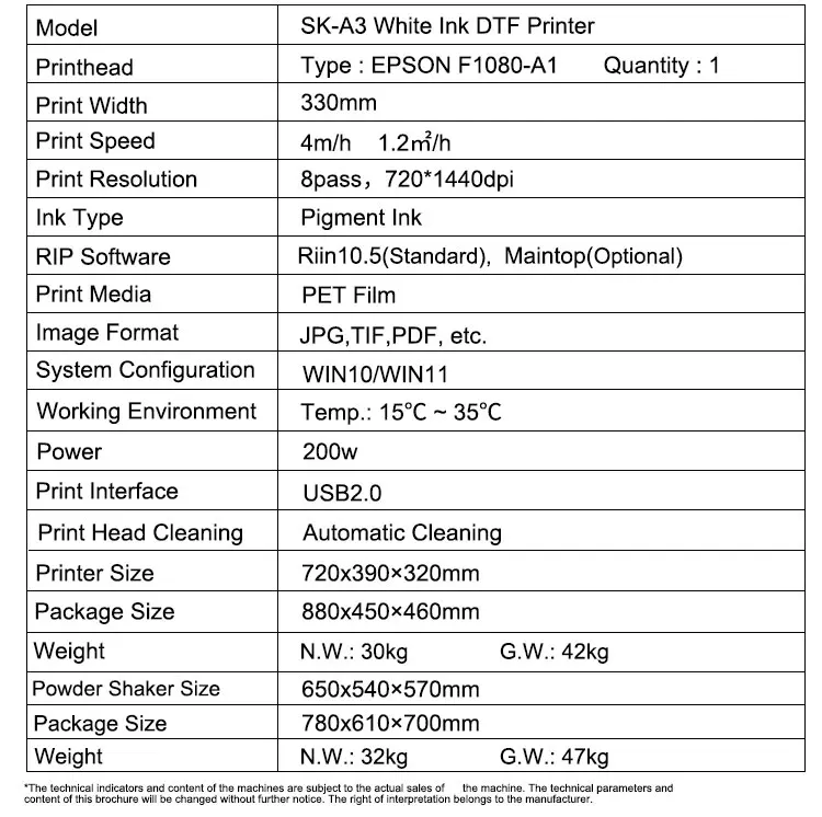 13-дюймовый струйный принтер EPSON F1080 XP600