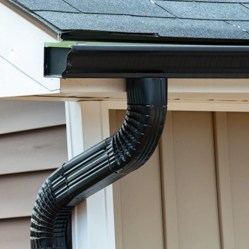 Durable aluminium Downspout Gutter Elbows White Downspout Gutter Elbows 90 degrees Downspout Gutter Elbows