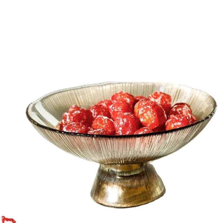 Glass Cake Stand Glass Footed Cake Plate Platter Silver Party Decorations Transparent CLASSIC Round Plate Dish Sustainable