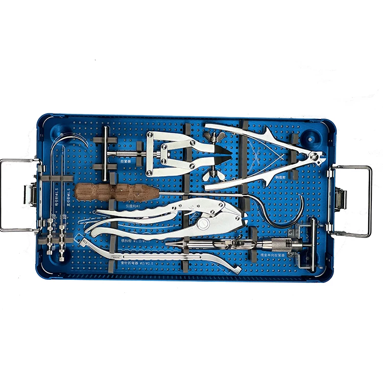 Medical Orthopedic Spinal Instrument Kit Metal Cables General Equipment