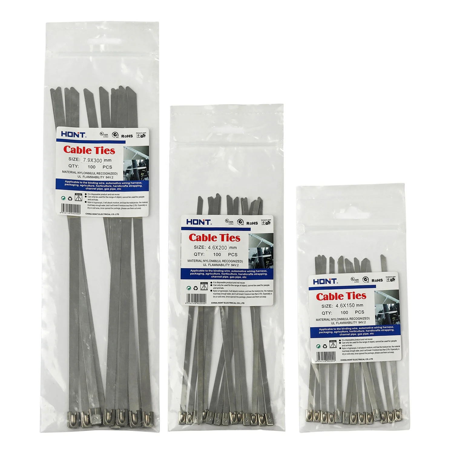 High Quality UL- Approved 94V-2 Self-locking Nylon 66 Cable Ties zip tie 3.6*400 16 inches