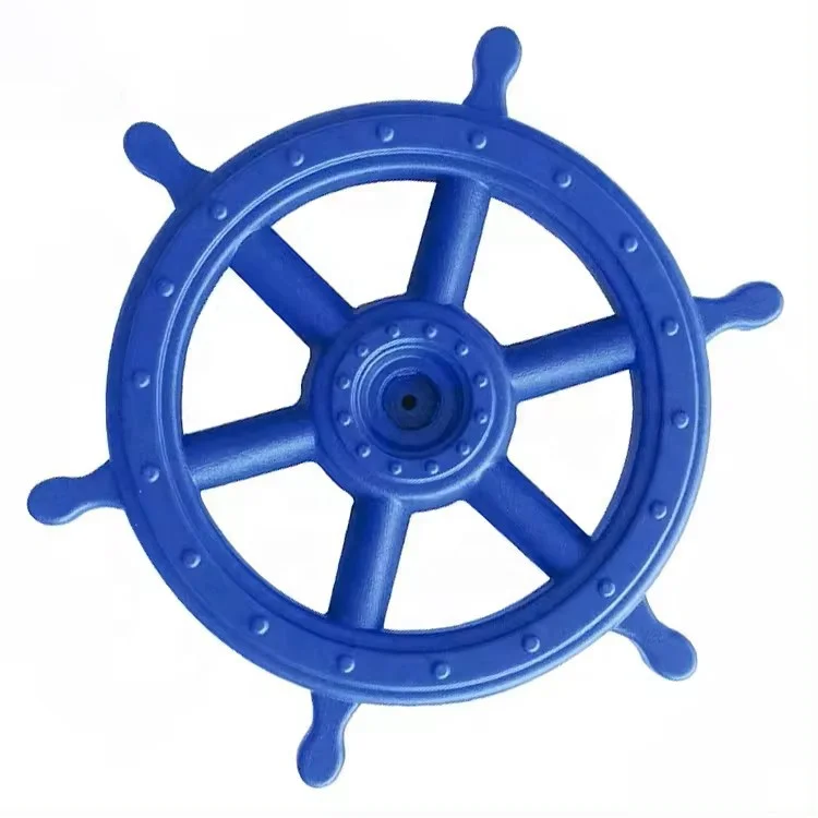 Hot selling swing accessories kids toys steering wheel playground plastic pirate ship steering wheel