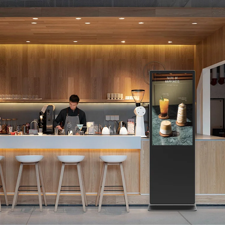 43 50 55 65 75 inch Led Backlight Freestanding Indoor Digital Signage Touch Screen Interactive Display Screens