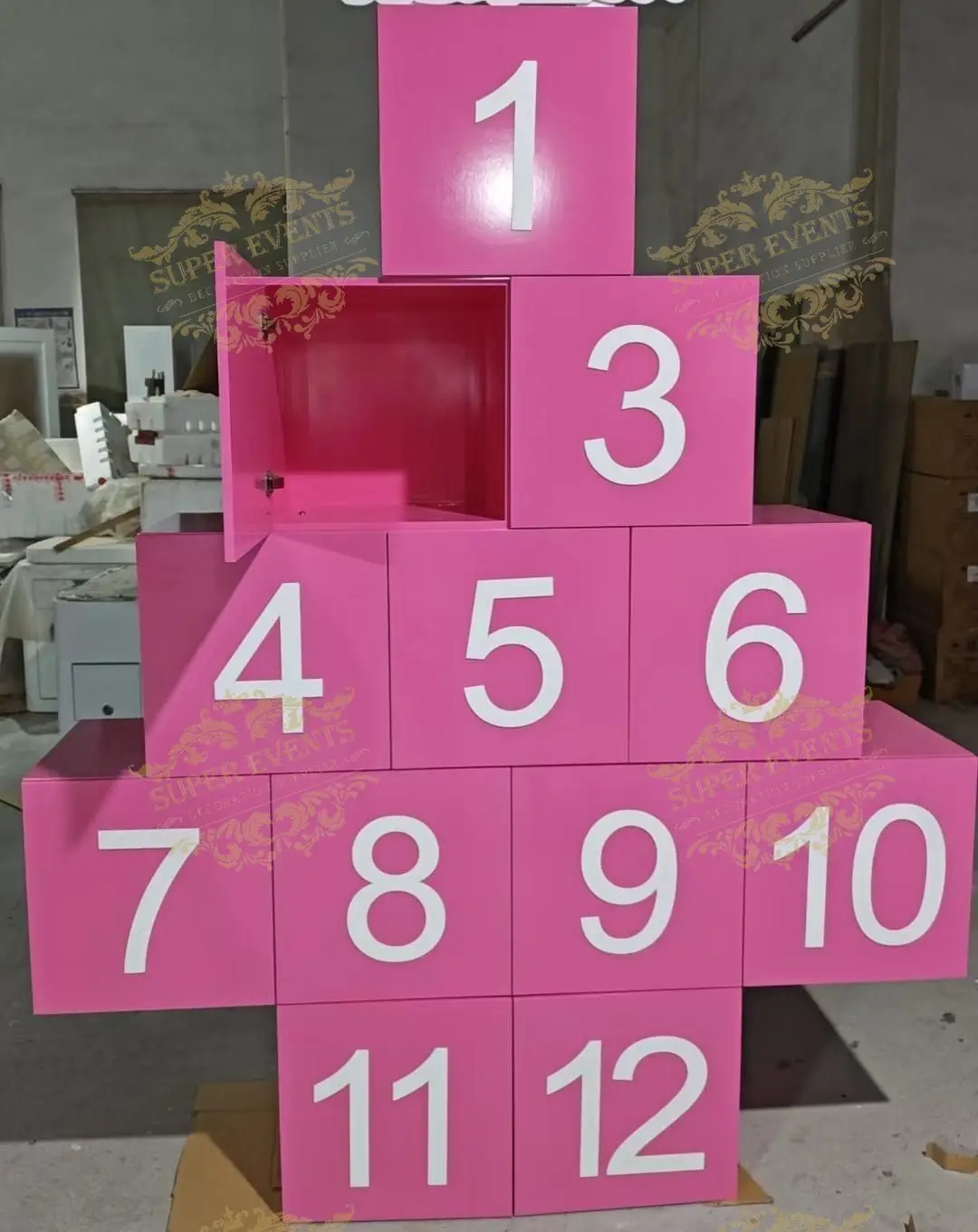 Custom Pink Letter Box Set Letter Numbers Box Birthday Party Surprise Gift Box For Baby Shower Decoration Birthday Christmas