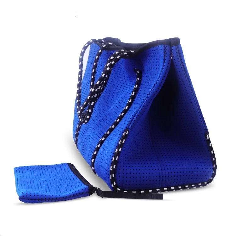 fashion australia custom wholesale stock adjustable large pink color neoprene beach tote bag