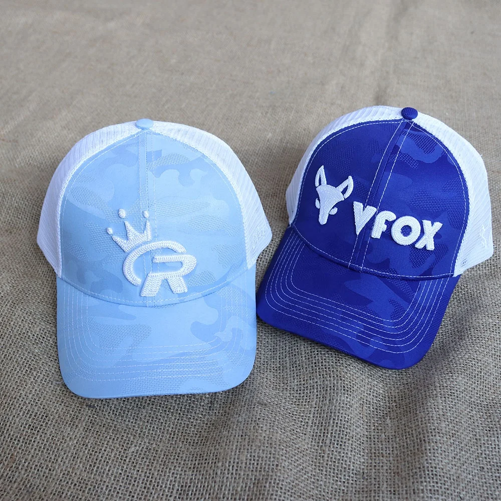 Hot Selling Hat Style 6 Panel Trucker Caps Special Jacquard Fabric Custom 3D Rope Embroidery Logo Trucker Hats Caps