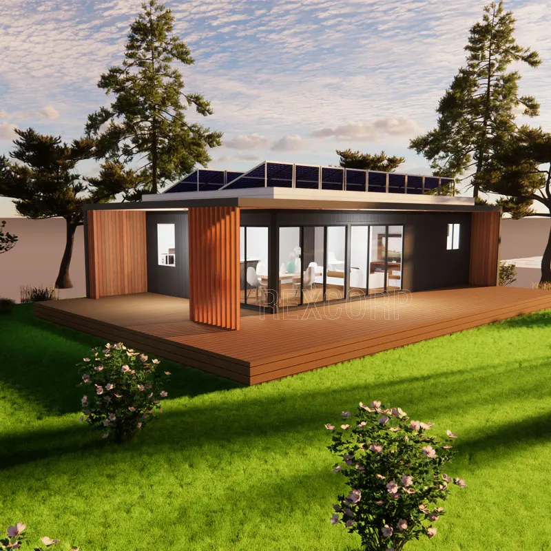 84sqm Solar Powered Modular Container House Customized 2 Bed 1 Bath Module System House in New Zealand