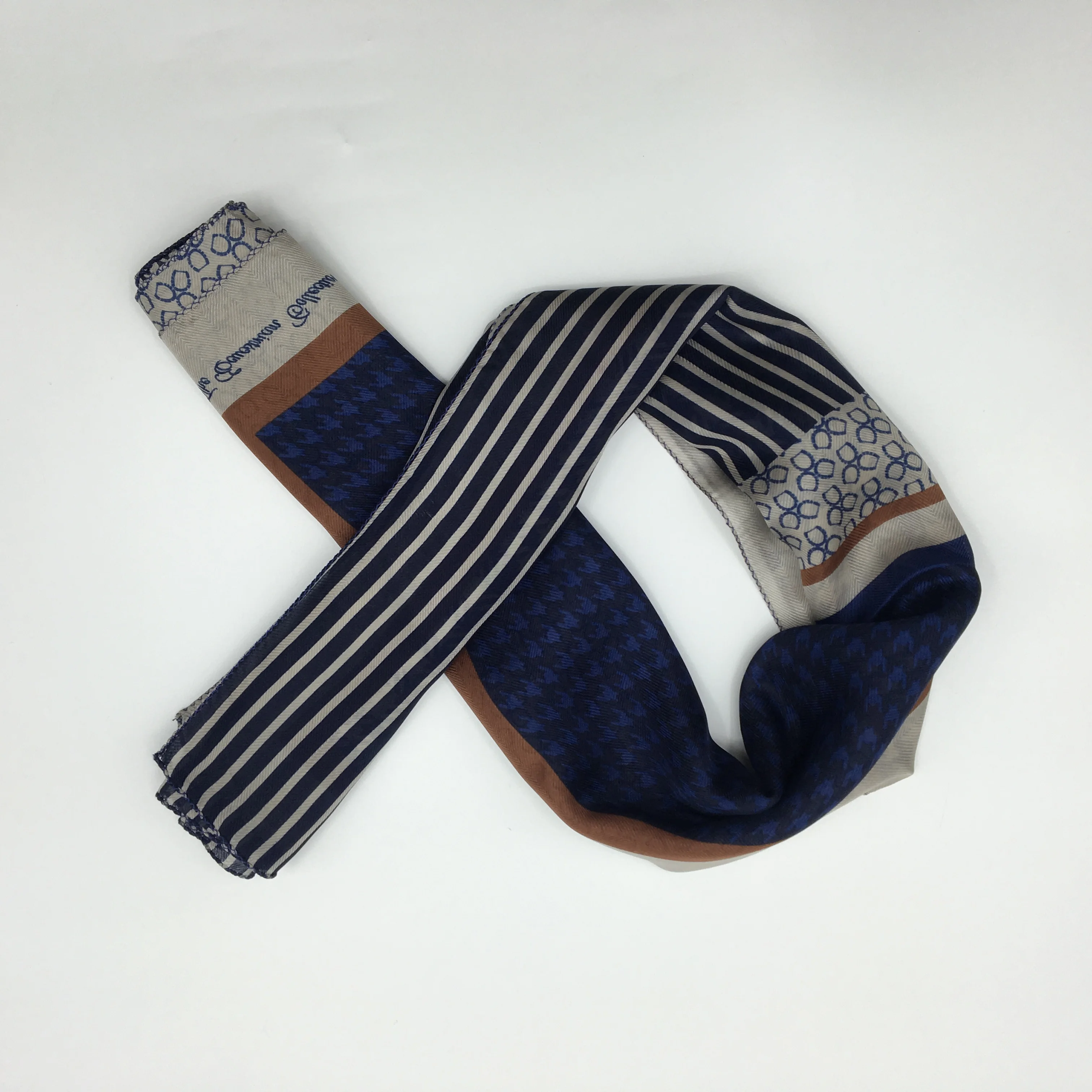 wholesale 100 batik square silk scarves solid for men Printed Square Silk Scarf