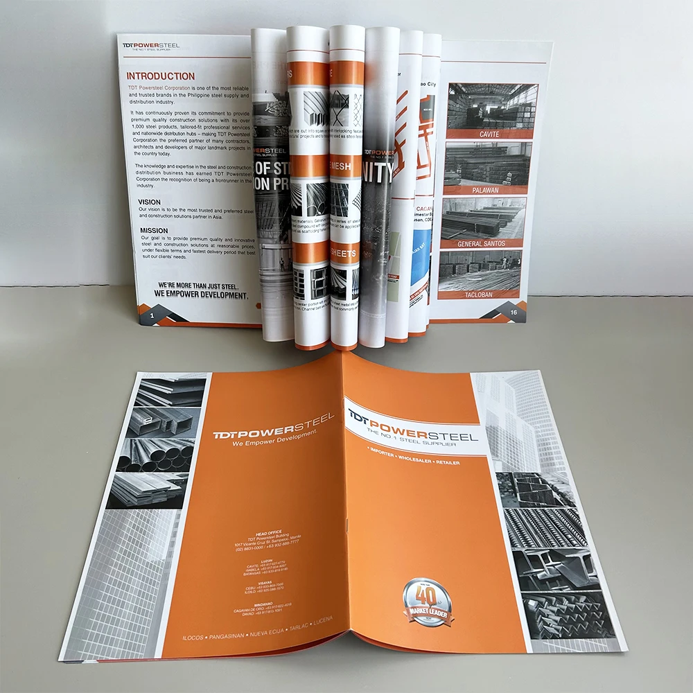 Wholesale Custom Book Printing Booklet Design digital catalogs printing digital brochure Magazine booklet maker