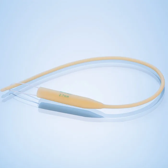  28cm 40cm Latex Nelaton Silicone Coated Urethral