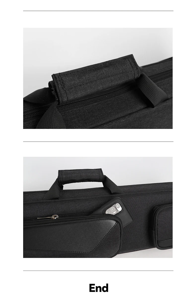 Customizable Logo 8-Hole 4*4 Waterproof Portable Basic Snooker Cue Bag Double Shoulder XXL Size Soft Billiard Cue Case with Logo