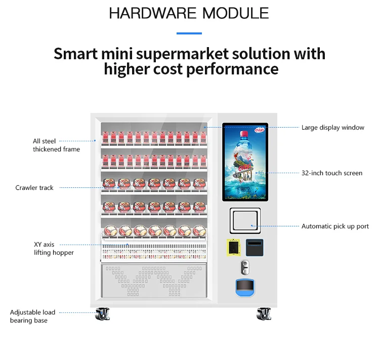 vending machine with touch screen vending machine with elevator for vegetables fruit salad