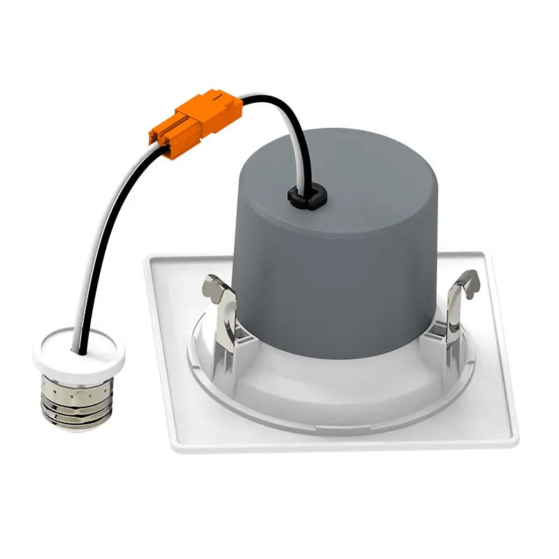 Manufacturer 4inch 7W White Down Lamp Recessed Ceiling Light Square Shape LED Downlight