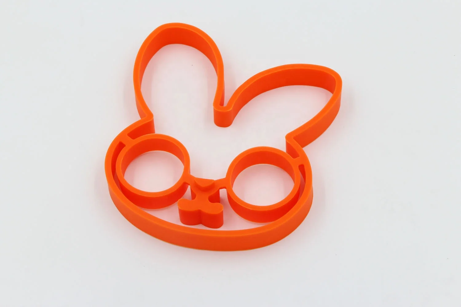 Breakfast Silicone Little Rabbit Fried Egg Mold Pancake Egg Ring Omelette Gift Novelty Kitchen Accessories Cooking Tools Orange