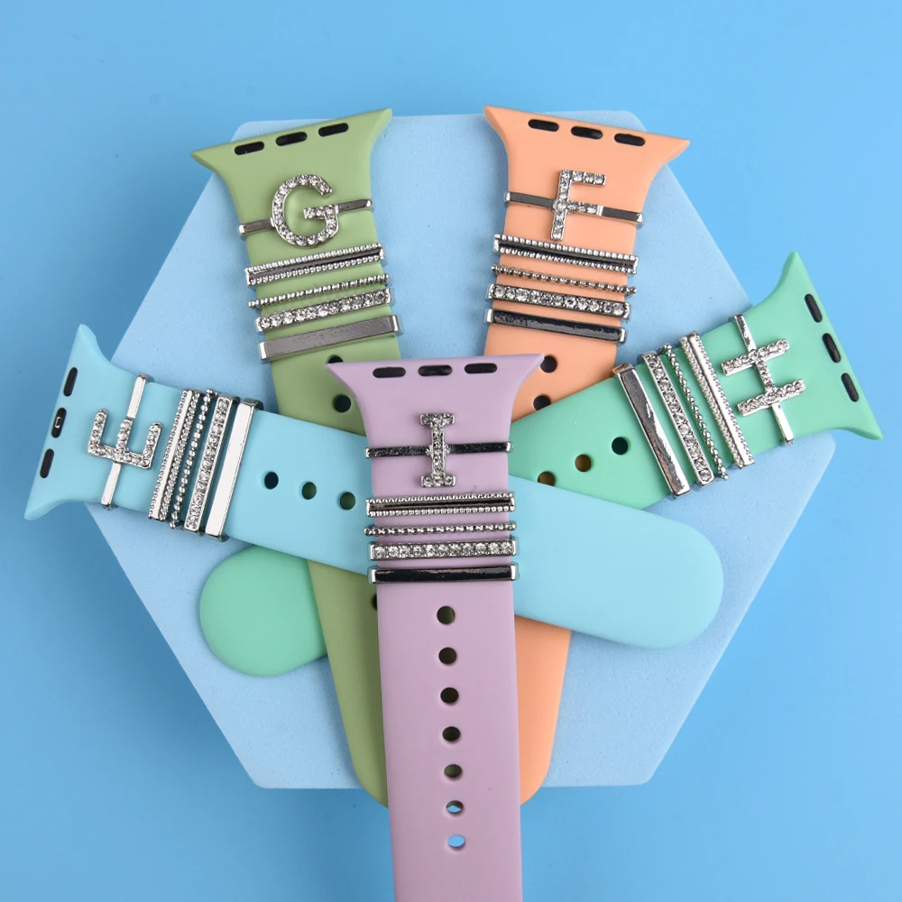 new arrival decorative Ring For  Watch Band Strap Watchband Accessories Charms For iWatch Bracelet