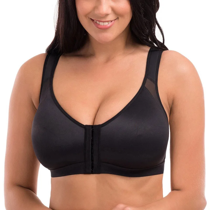 New Front Deduction Bust Lifter Bras Push Up Shockproof Plus Size Slim Bra Female