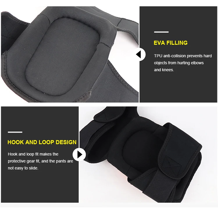 Professional One Size Elastic Knee Pads Anti-Slip Construction Work Soft Fitness Outdoor Gear Gardening-Made EVA Silicone