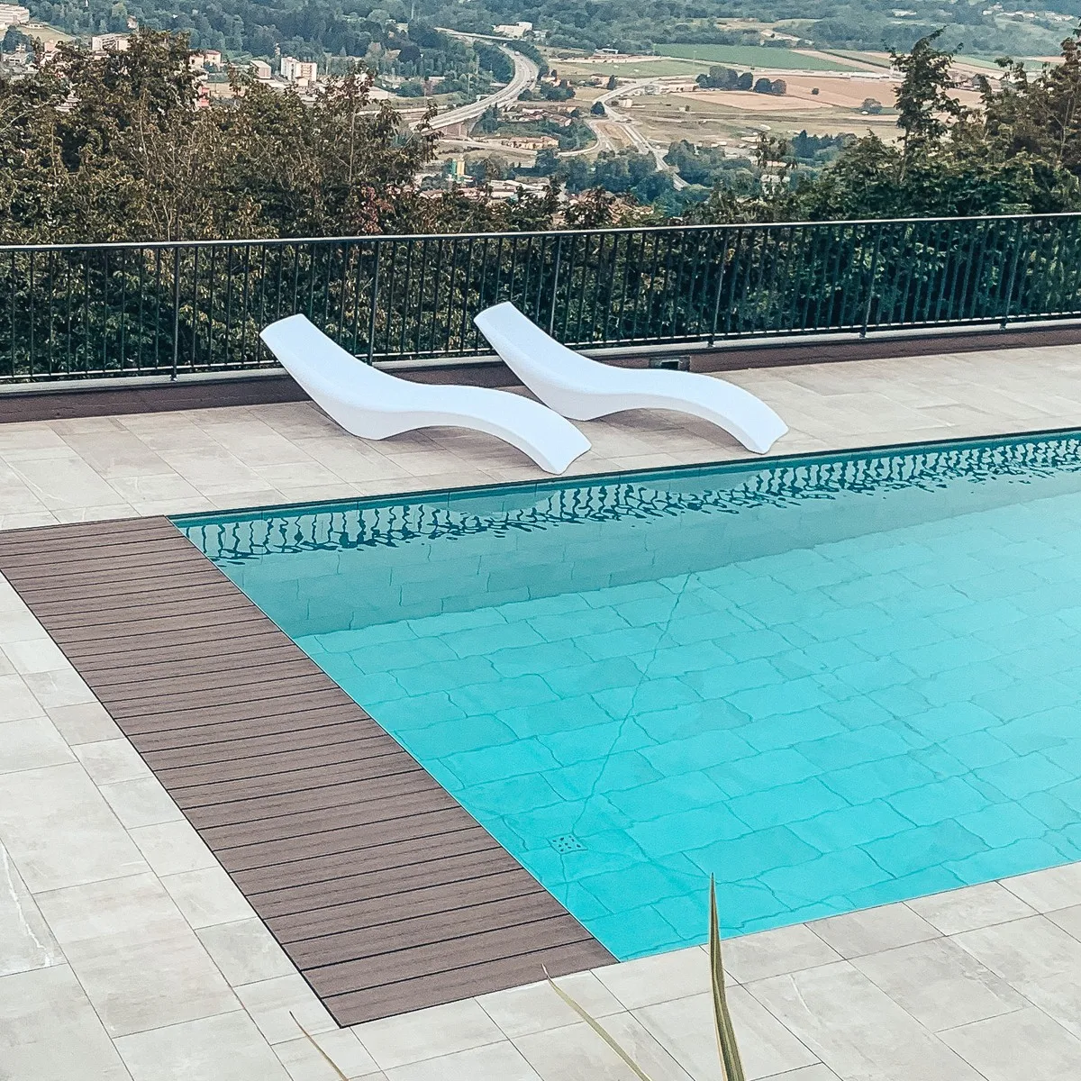 In-pool Ledge Pool Lounger Outdoor In Water Sun Chaise Chair Furniture In-pool Chaises For Sale
