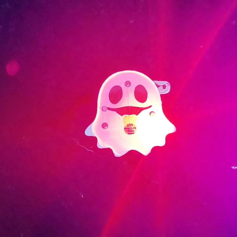 Ghost Halloween Flashing LED Pin Fashion Style