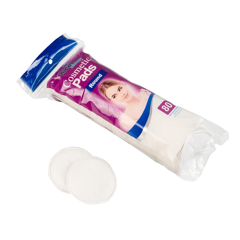 80Pcs Cosmetic Facial Soft Cotton Pads Round Makeup Clean Pads