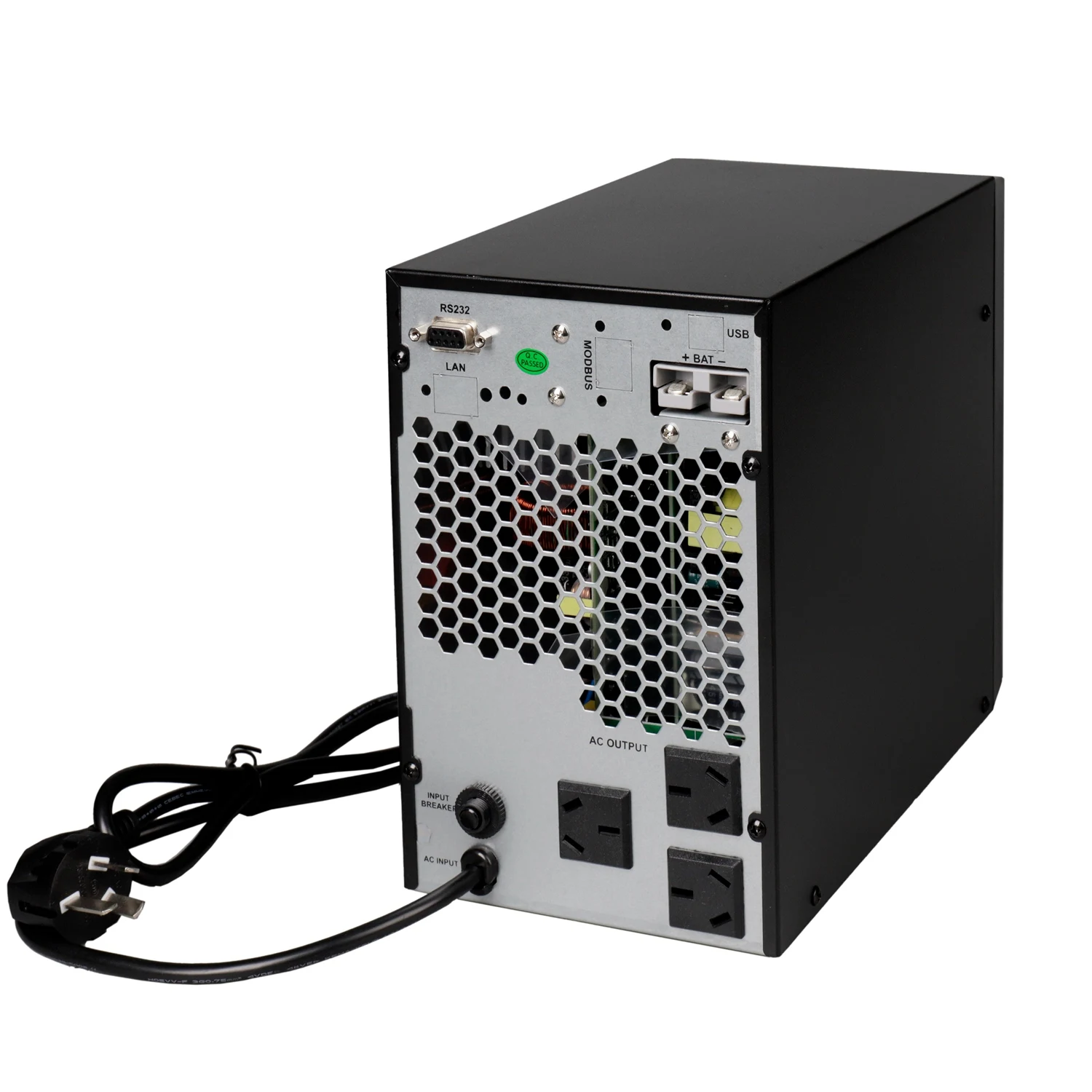 Black Lightning Protection LCD Display High Frequency Online UPS 1KVA  Single Phase with Long Backup Pure Sine Wave UPS