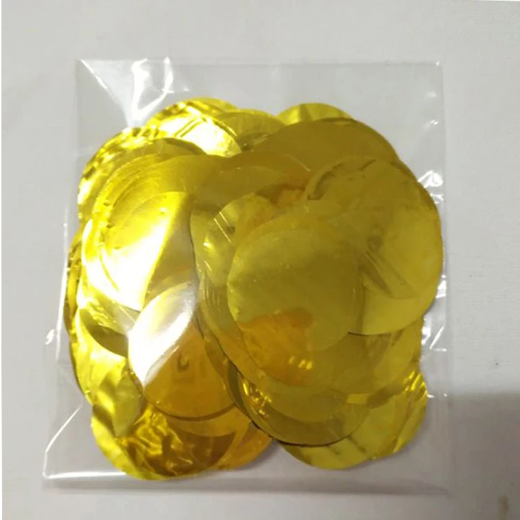 
2.5cm Metallic Silver confetti wholesale 