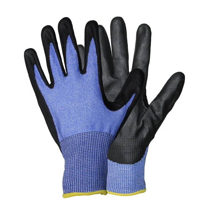 Wholesale Customized A4 Cut Resistant Hppe Screen Touch Foam Nitrile Construction Use Mechanical gloves with Reinforcement