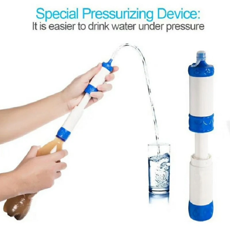 
Ultra Filtration Membrane Water Filter Wilderness Survival Camping Outdoor Portable Water Purifier 