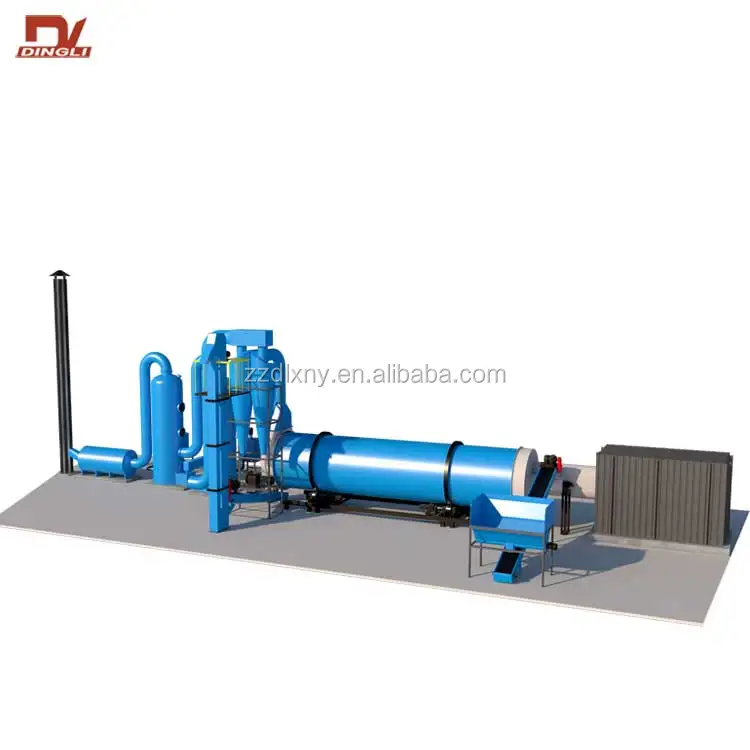 Low Noise Paddle Shaft Animal Dung Manure Rotary Drying Machine for Export