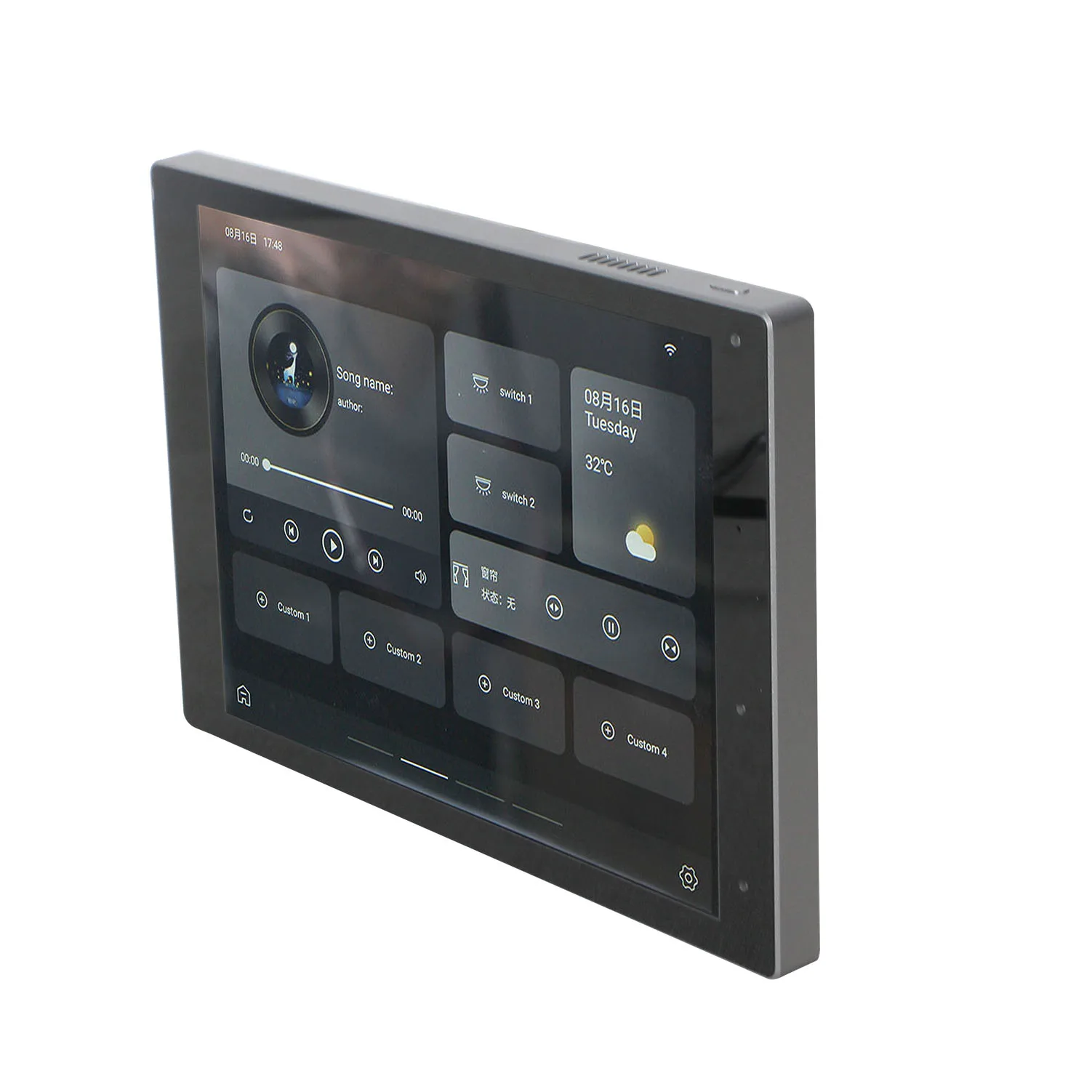 Мульти комнатный стерео Wi-Fi музыкальный сенсорный экран с синим зубом настенный усилитель для мобильного приложения пульт дистанционного управления умный дом аудио