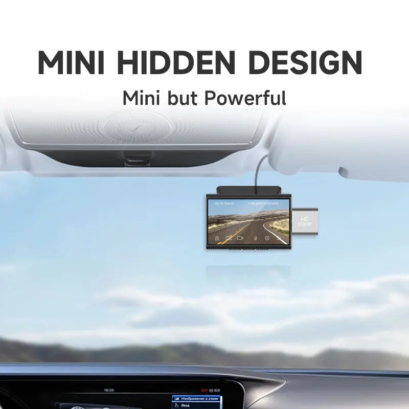 AOEDI AD363 Hidden Smart Touch Screen 1080P Dual Lens Live Streaming 4G Adas Dash Cam Android DVR Camera for Car