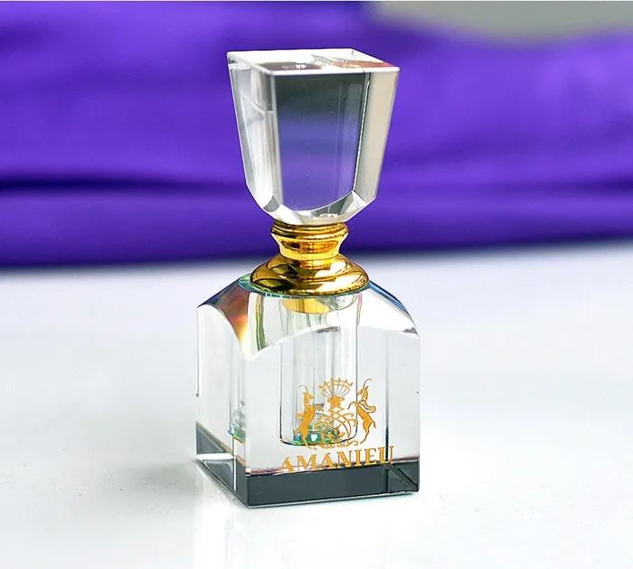 New k9 crystal glass square empty perfume bottles for sale