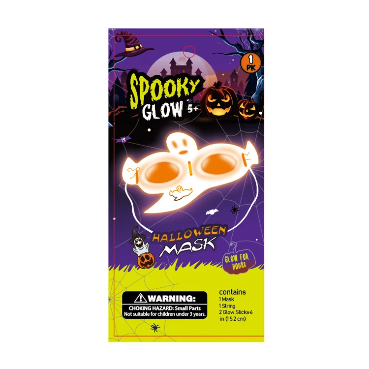 wedding dance floor Halloween glow ghost mask kids party event props bulk accessories