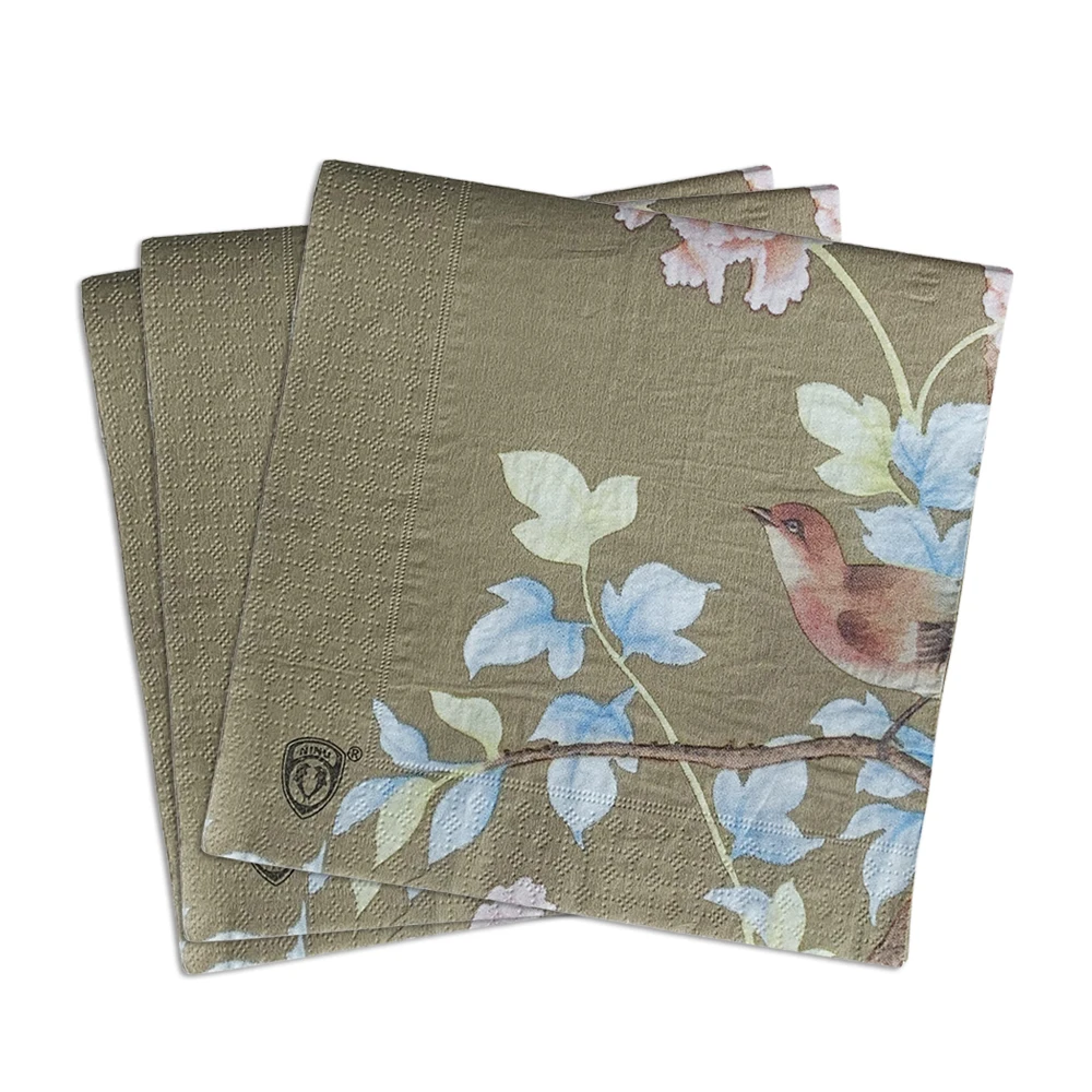 Printed Paper Napkin for Restaurant Paper Napkin Tissue Decoupage
