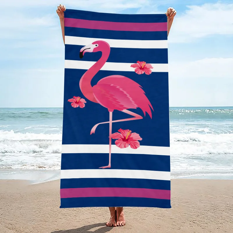 2024 Wholesale Fashion Microfiber Quick Dry Digital Printed Beach Towel Custom Logo Comforter Sand Beach Towel