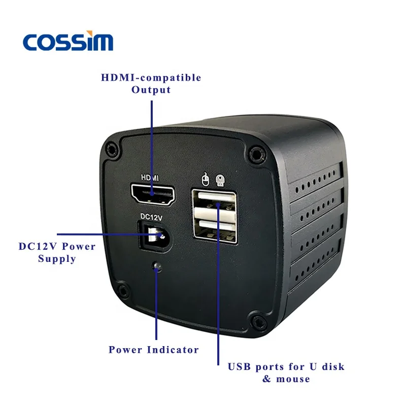 DTE-25 Motor Drive Auto Stereo 14~120X Digital 3D Microscope with 4K Camera & Side View for PCB Inspection
