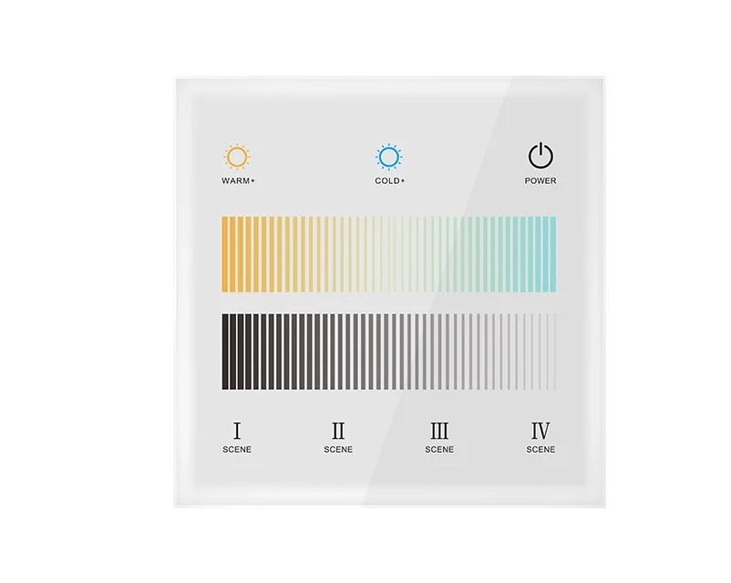 Умный диммер с сенсорной панелью 2 канала * 20 мА 0-10 в