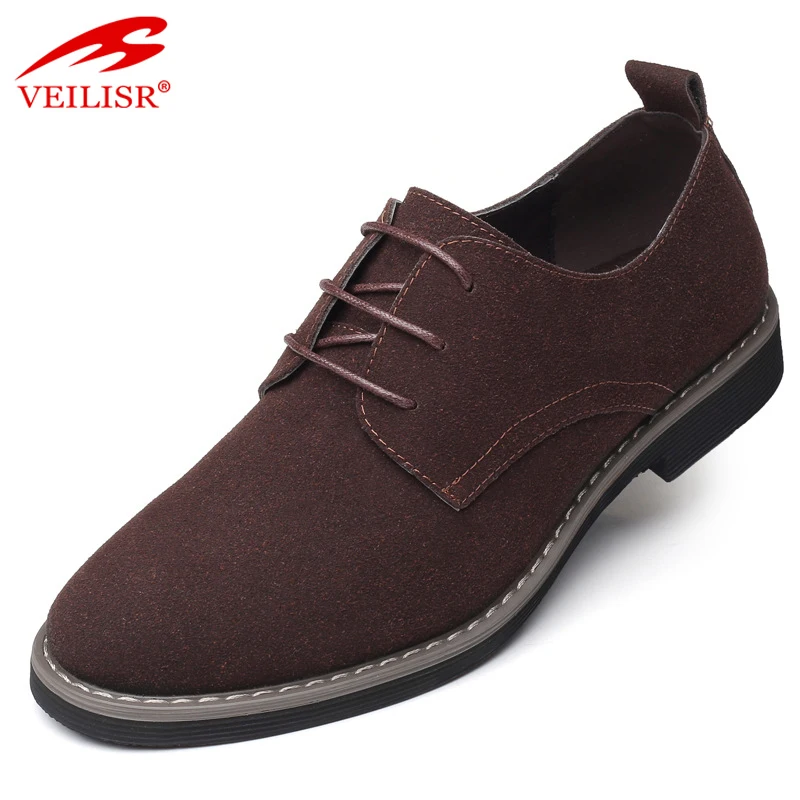 VIKEDUO GX2 Wholesale British Style Big Size Formal Suede Office Mens Dress Shoes
