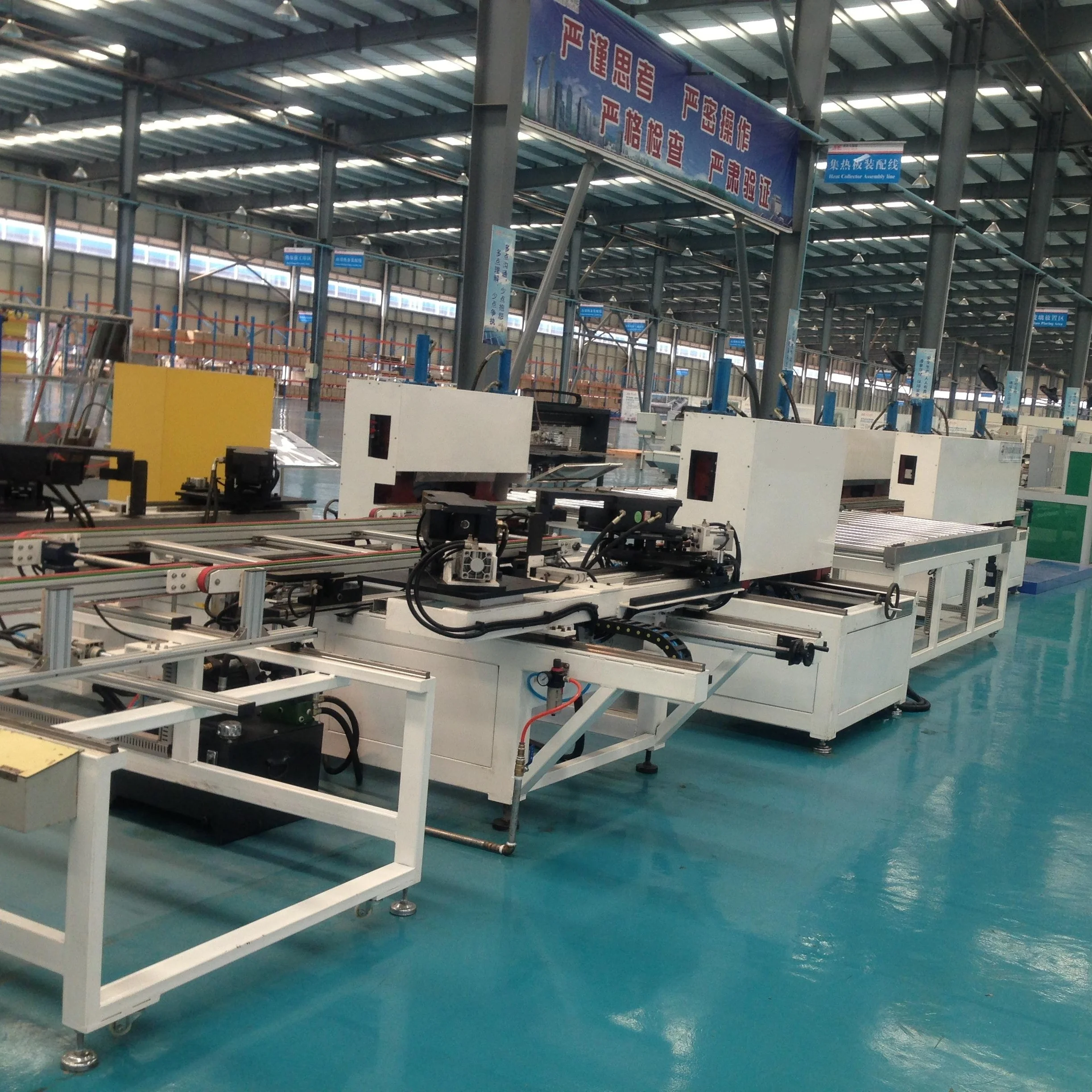 Semi-automatic solar cell module assembly equipment production line