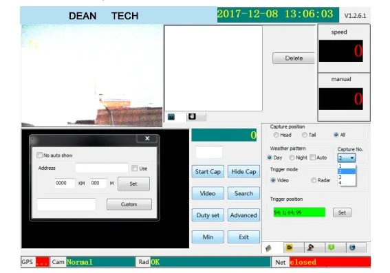 Customized software function available radar speed detect camera with ANPR LPR function