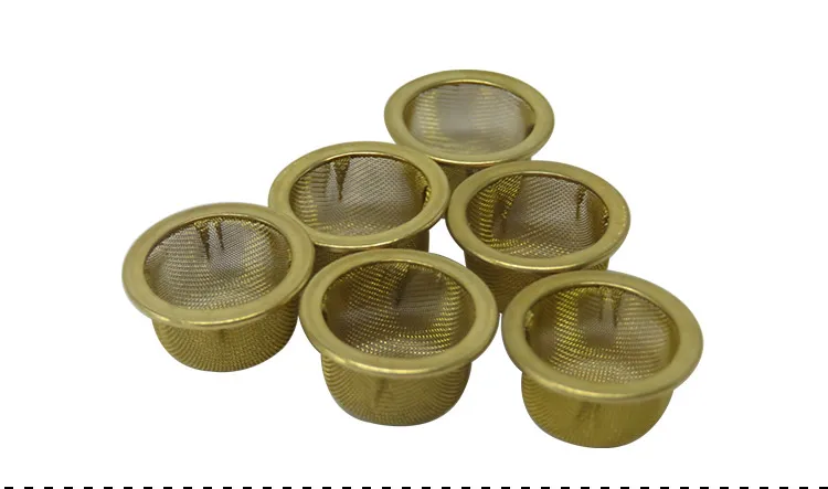 0.5 Inch Bowl Shape Crystal Smoking Pipe Stainless Steel Metal Screen Filter Cap