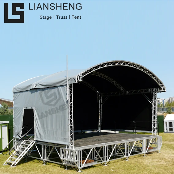 New Design Top Quality Silver Color Truss Aluminum Alloy Truss Stage for Events