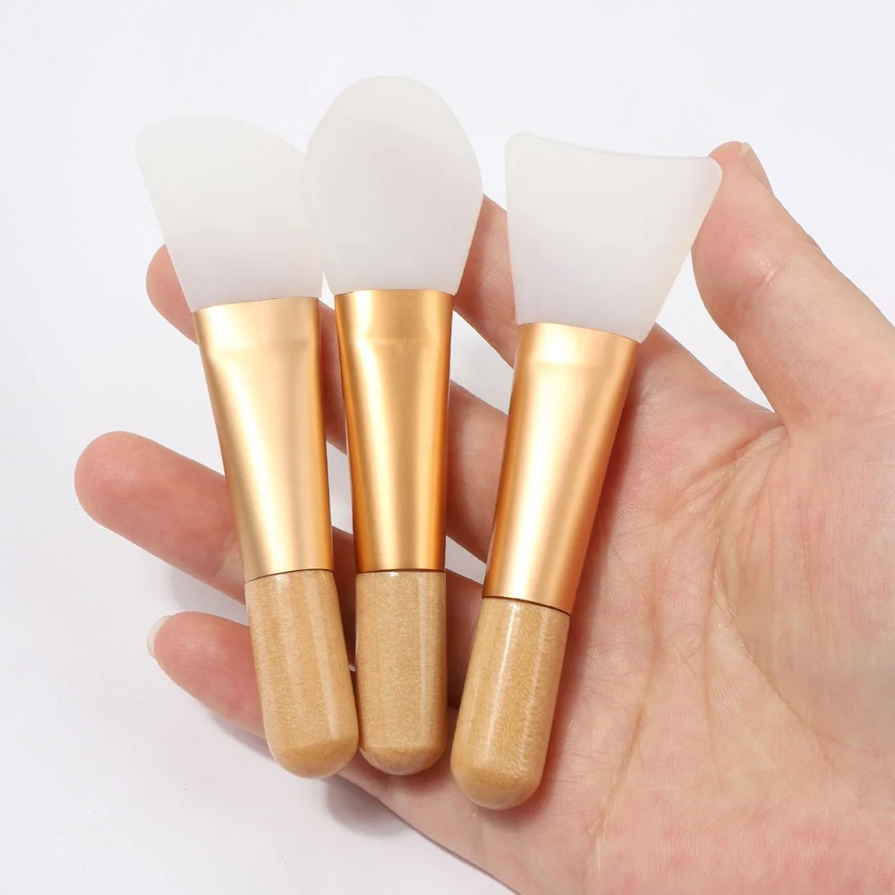 Make Up Synthetic Hair Skincare Clay Mask Silicon Handle Cute Kids Eco Low Moq Face Travel Silicon Mini Single Makeup Brush