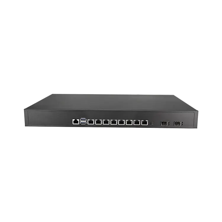 Jiu Hua1 U rackmount server 4Gen i3 i5 i7 hardware barebone 1U rack 2*10Gsfp server computer with 8 nic
