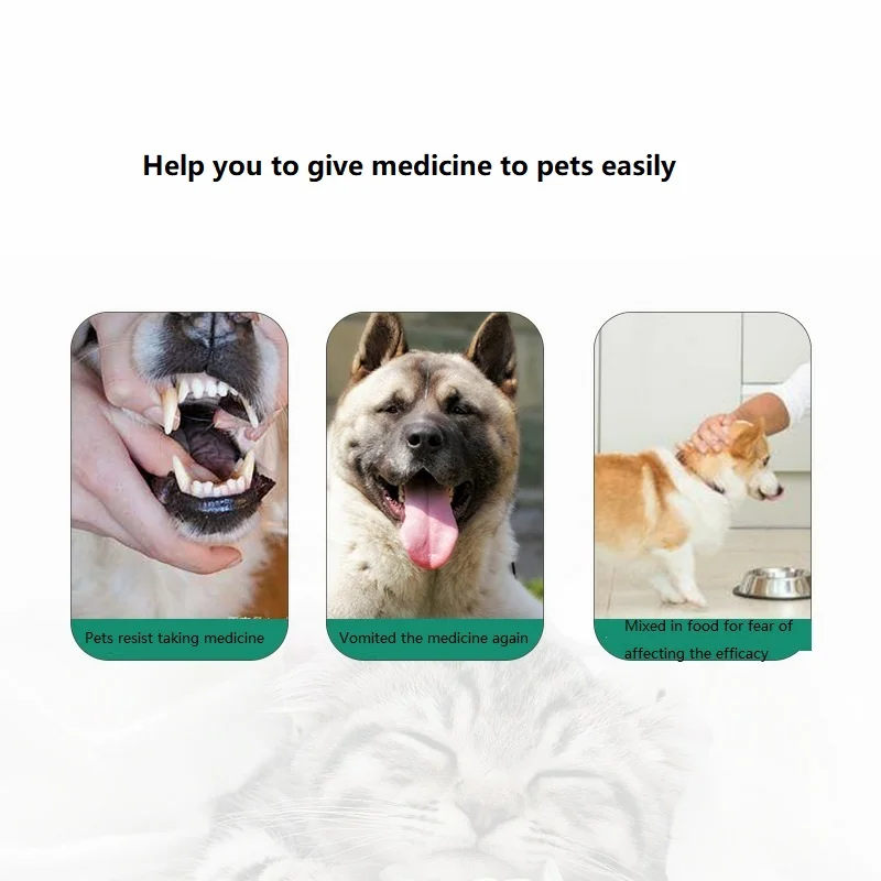 
Silicone Soft Mouth Push-type Veterinary Feeding Kit Pet Medicain Injection Feeder Cat Dog Pet Drug Feeder Pet Medicine Feeder 