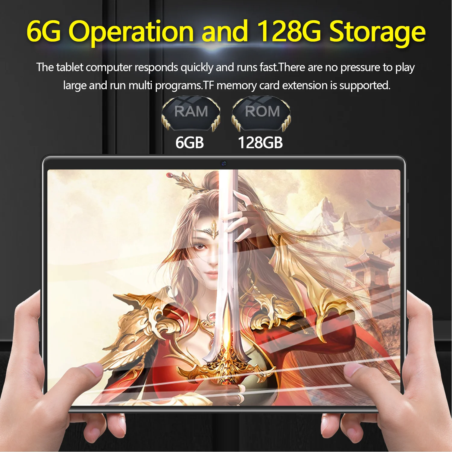 
2021 Best SEll High quality 10 inch 4+64gb tablet Quad-core processor sim card 3g wifi android flast tablet also have 4g type 