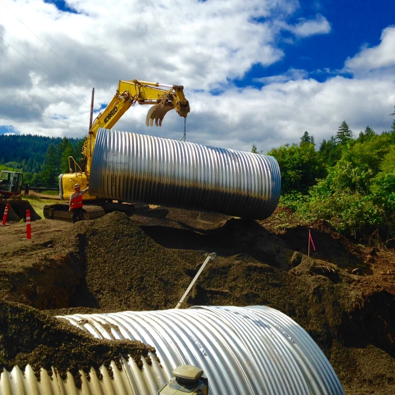 Large Diameter Corrugated Galvanized Metal Steel Culvert Pipes Tube Price